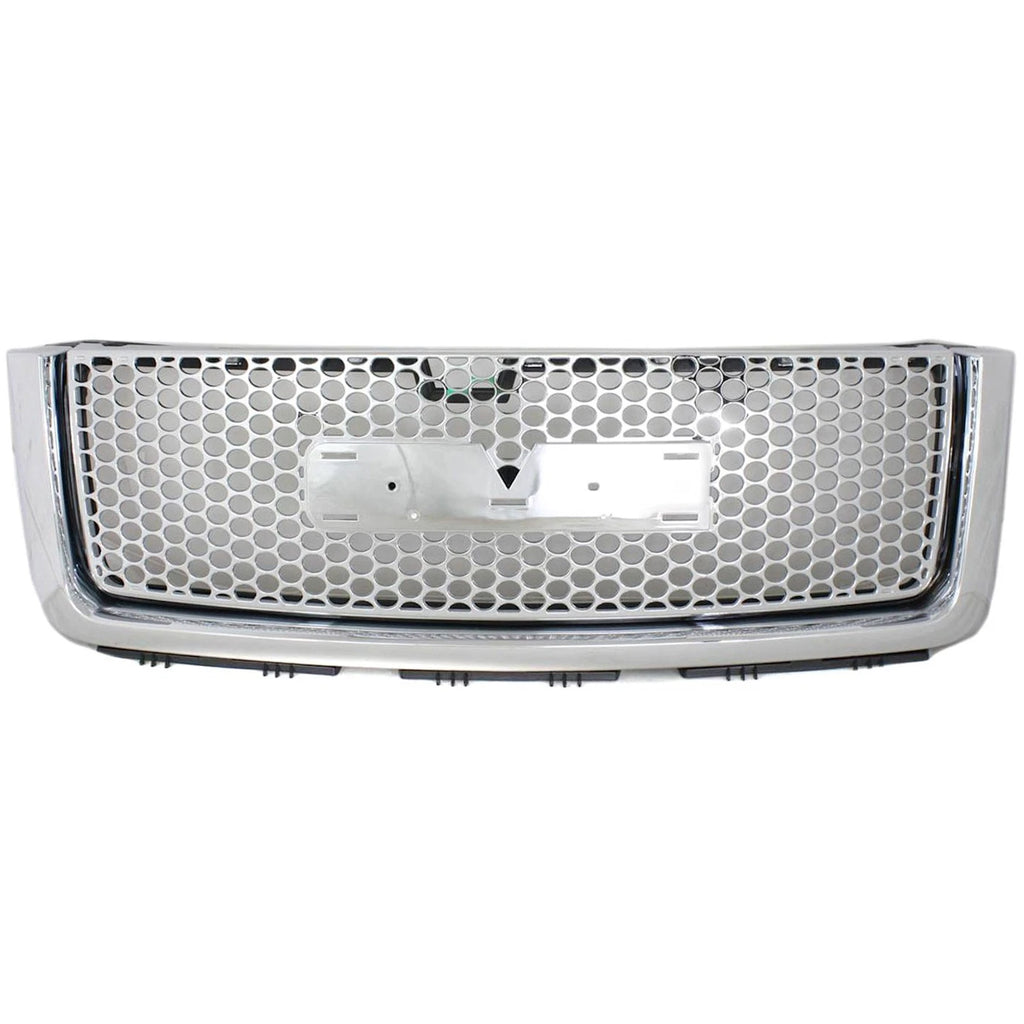2007–2013 GMC Sierra 1500 Grille Chrome Shell w/ Painted Black Insert | OEM Fit