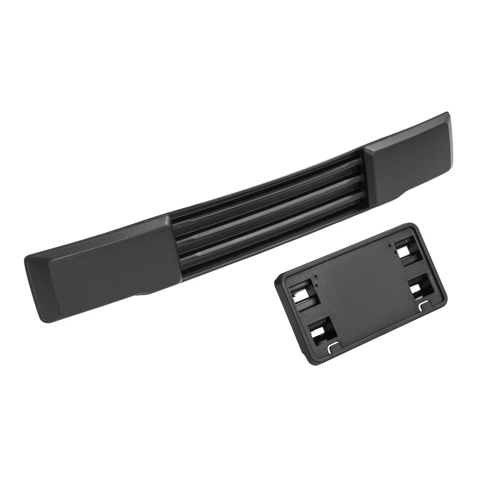 2015-2017 Ford F-150 Front Bumper Trim & License Plate Black | OEM Fit