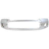 Front Bumper Face Bar For 2007-2013 Toyota Tundra Base/SR5/Platinum Chrome w/ Park Assist (1-Piece Set)