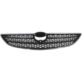 2002–2004 Toyota Camry Grille Chrome Shell w/ Silver Insert Plastic | OEM Fit