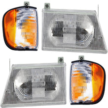 Load image into Gallery viewer, 1992–2002 Ford E-150 / E-250 Econoline Headlight &amp; Corner Light Kit 4Pc Set | OEM Fit