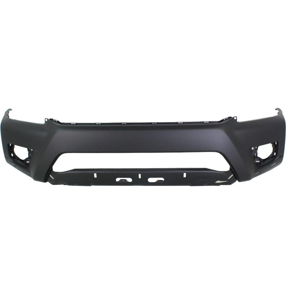Front Bumper Cover For 2012-2013 Toyota Tacoma w/ Fog Lamp Holes Primed (1-Piece Set)