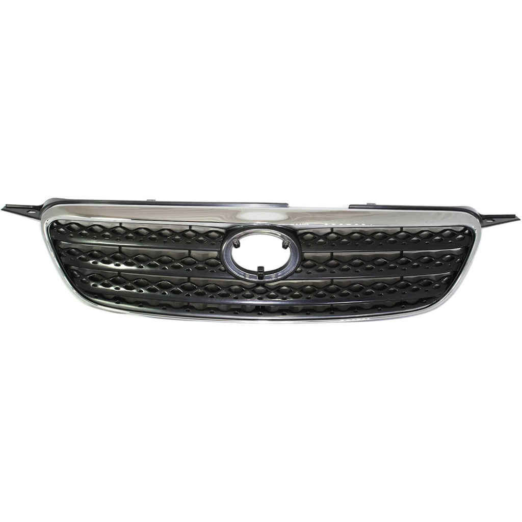 2005–2008 Toyota Corolla Grille Assembly Chrome Shell w/ Dark Gray Insert | OEM Fit