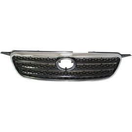 2005–2008 Toyota Corolla Grille Assembly Chrome Shell w/ Dark Gray Insert | OEM Fit