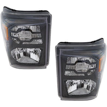 Load image into Gallery viewer, 2011–2016 Ford F-250 Super Duty Headlight Set Left and Right Side Black Halogen | OEM Fit