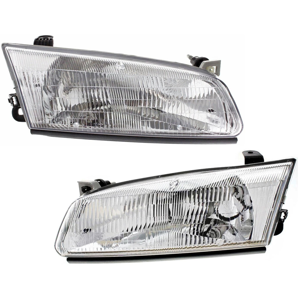 1997–1999 Toyota Camry Halogen Headlight Set Left & Right with Bulbs | OEM Fit