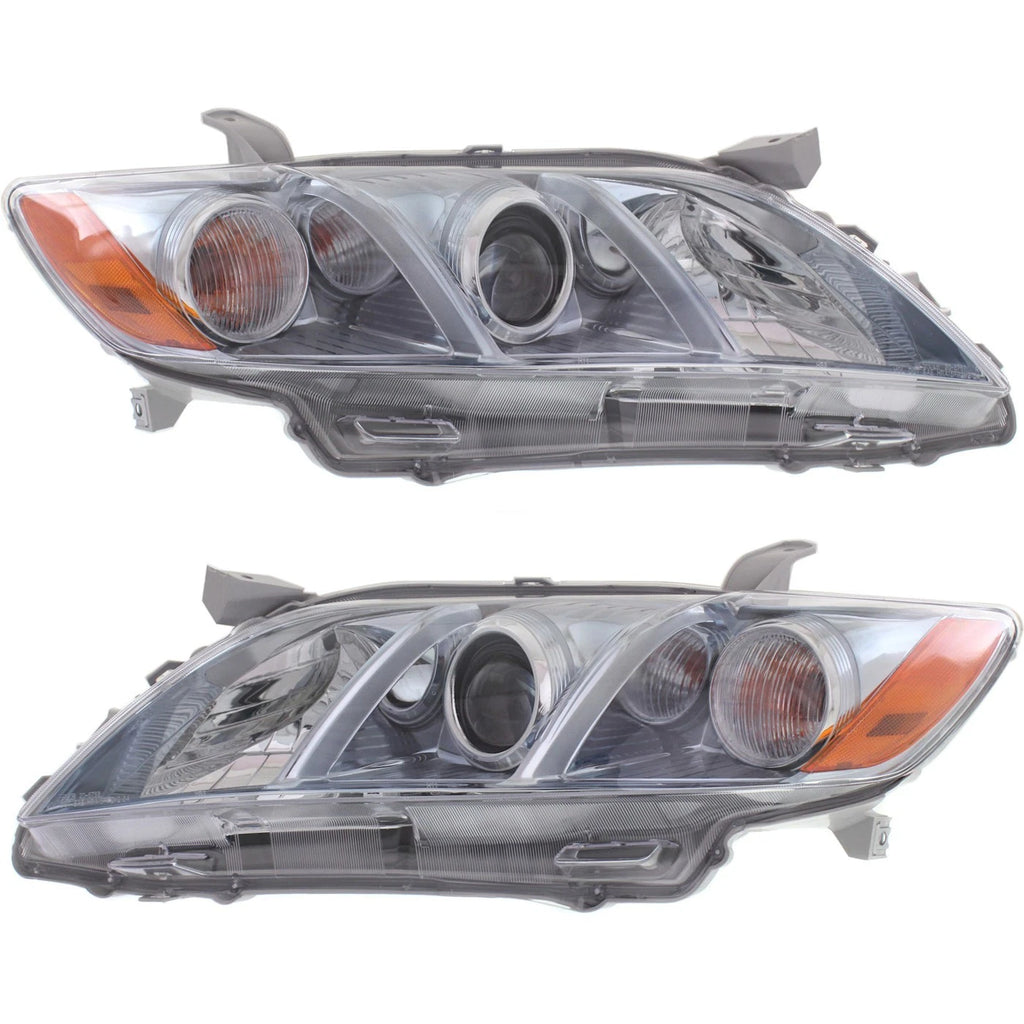 2007–2009 Toyota Camry Hybrid Headlight Assembly Set Left & Right w/ Bulb | OEM Fit