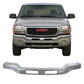 2003–2006 GMC Sierra 1500HD 2500HD 3500 Front Bumper Chrome Steel | OEM Fit