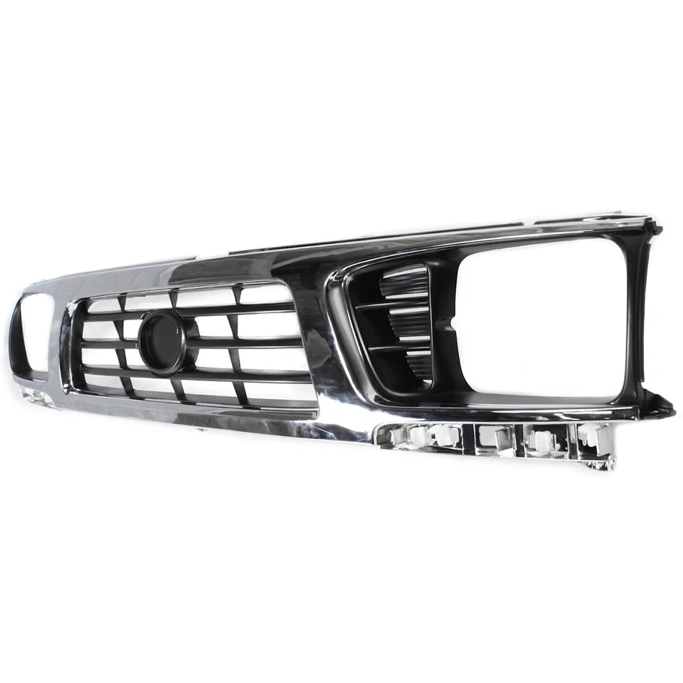 1995–1997 Toyota Tacoma  Front Grille  Chrome with Painted Black  | OEM Fit
