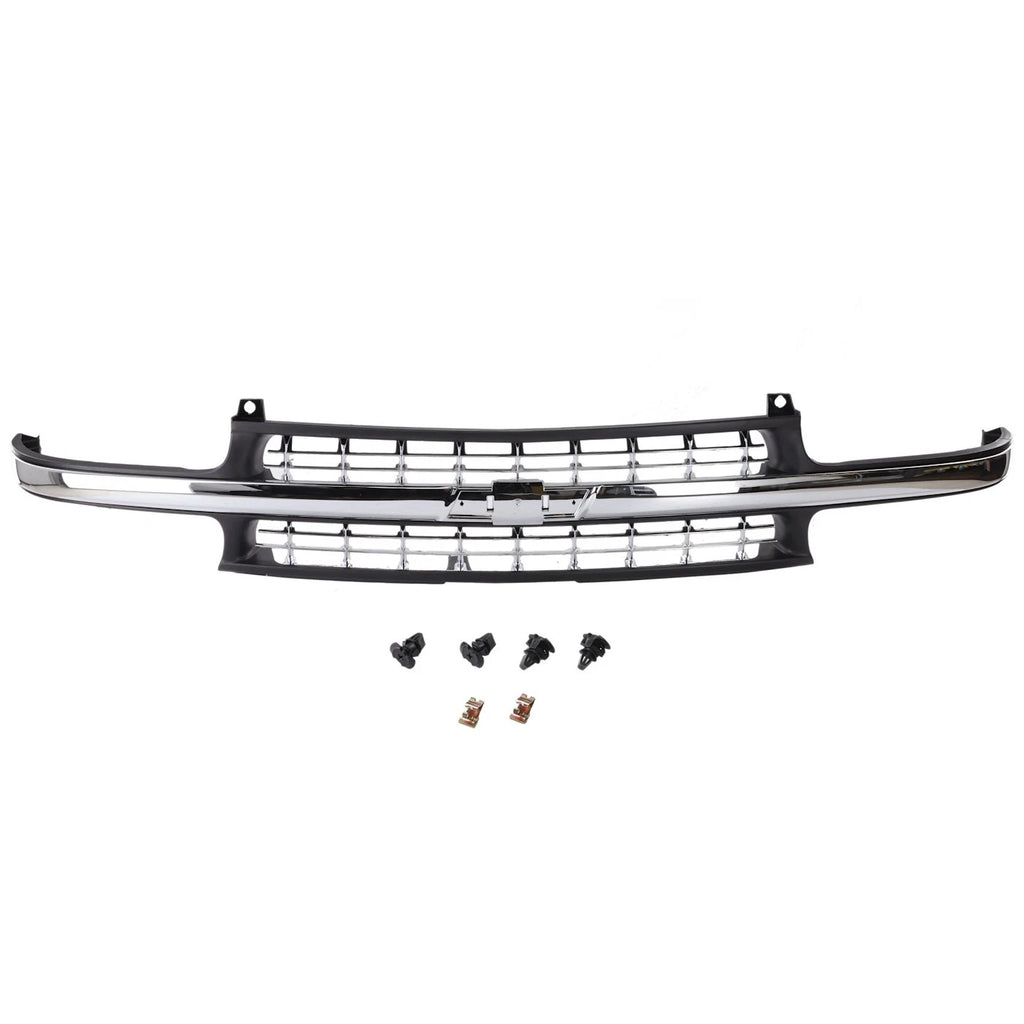 1999–2002 Chevrolet Silverado 1500 / 2000–2006 Chevrolet Tahoe Grille — Black Plastic | OEM Fit