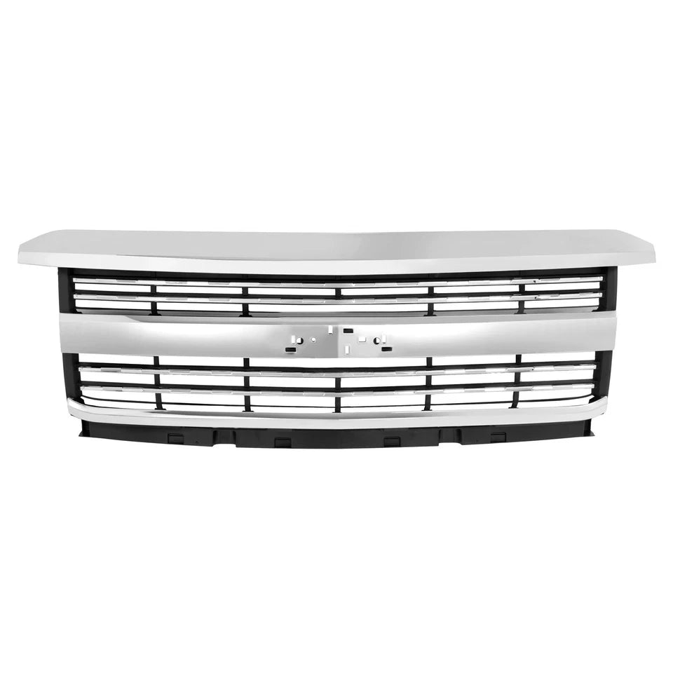 2015–2019 Chevy Silverado 2500HD/3500HD Front Upper Grille Assembly Chrome | OEM Fit