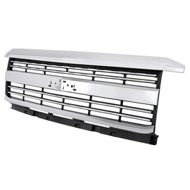 2015–2019 Chevy Silverado 2500HD/3500HD Front Upper Grille Assembly Chrome | OEM Fit