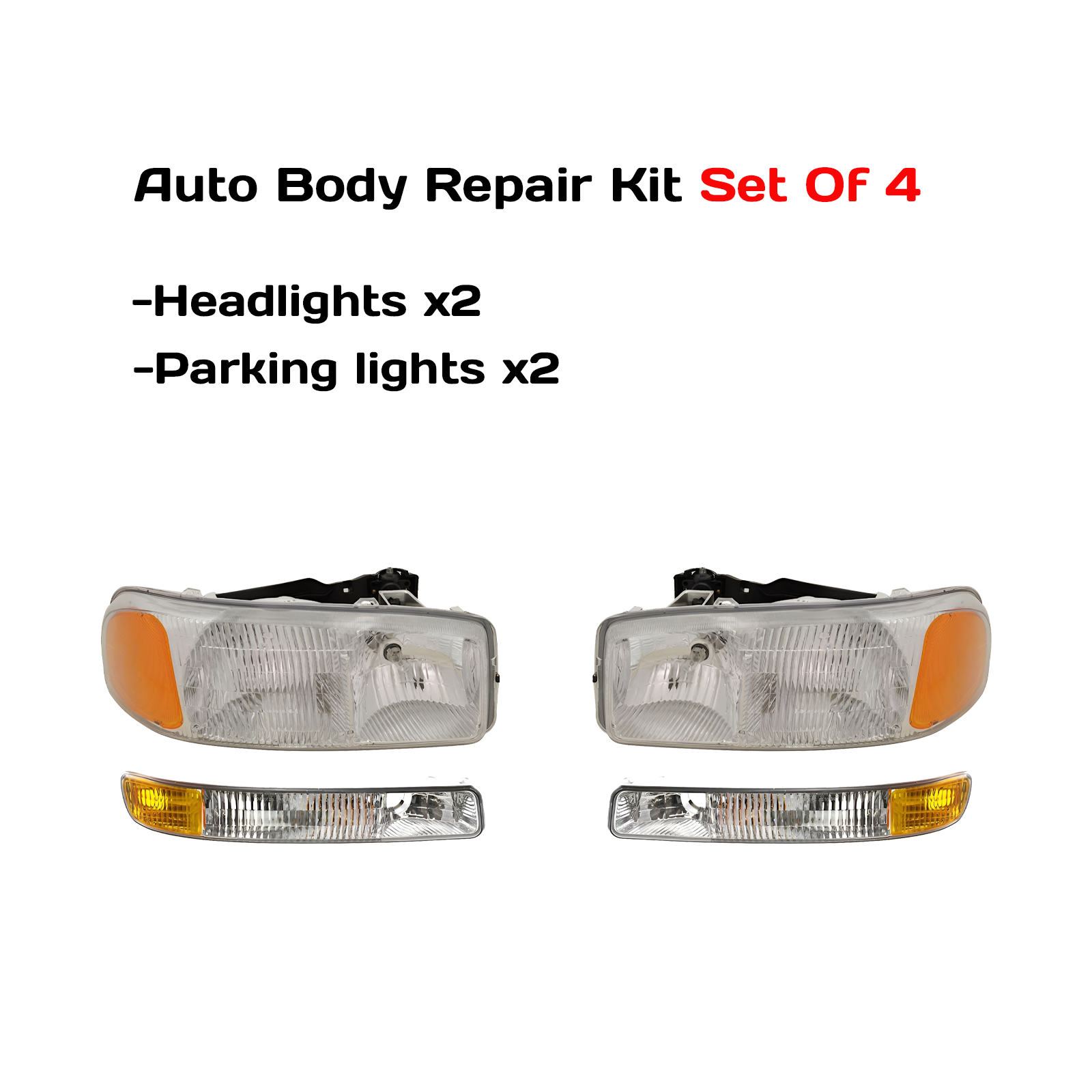 1999–2006 GMC Sierra 1500 & 2001–2006 Sierra 3500 Headlight Kit  | OEM Fit