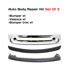 Load image into Gallery viewer, 2002–2005 Dodge Ram 1500 / 2003–2005 Ram 2500 Front Bumper Valance Kit Chrome | OEM Fit