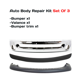 2002–2005 Dodge Ram 1500 / 2003–2005 Ram 2500 Front Bumper Valance Kit Chrome | OEM Fit