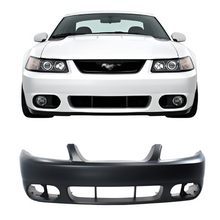 Load image into Gallery viewer, 2003–2004 Ford Mustang Cobra Front Bumper Cover Primed w/ Fog Light Holes | OEM Fit