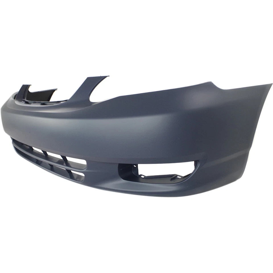 2003–2004 Toyota Corolla Sedan Front Bumper Cover Primed w/ Fog Light Holes | OEM Fit