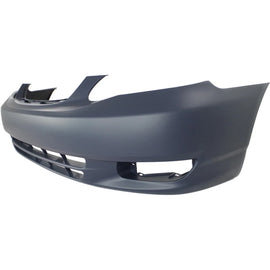 2003–2004 Toyota Corolla Sedan Front Bumper Cover Primed w/ Fog Light Holes | OEM Fit