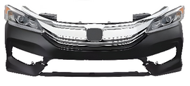2016-2017 Honda Accord Front Bumper Cover Paintable & Headlight Assembly | OEM Fit
