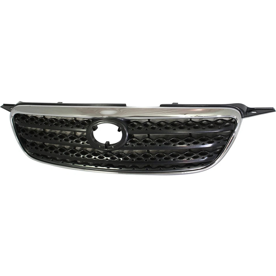2005–2008 Toyota Corolla Grille Assembly Chrome Shell w/ Dark Gray Insert | OEM Fit