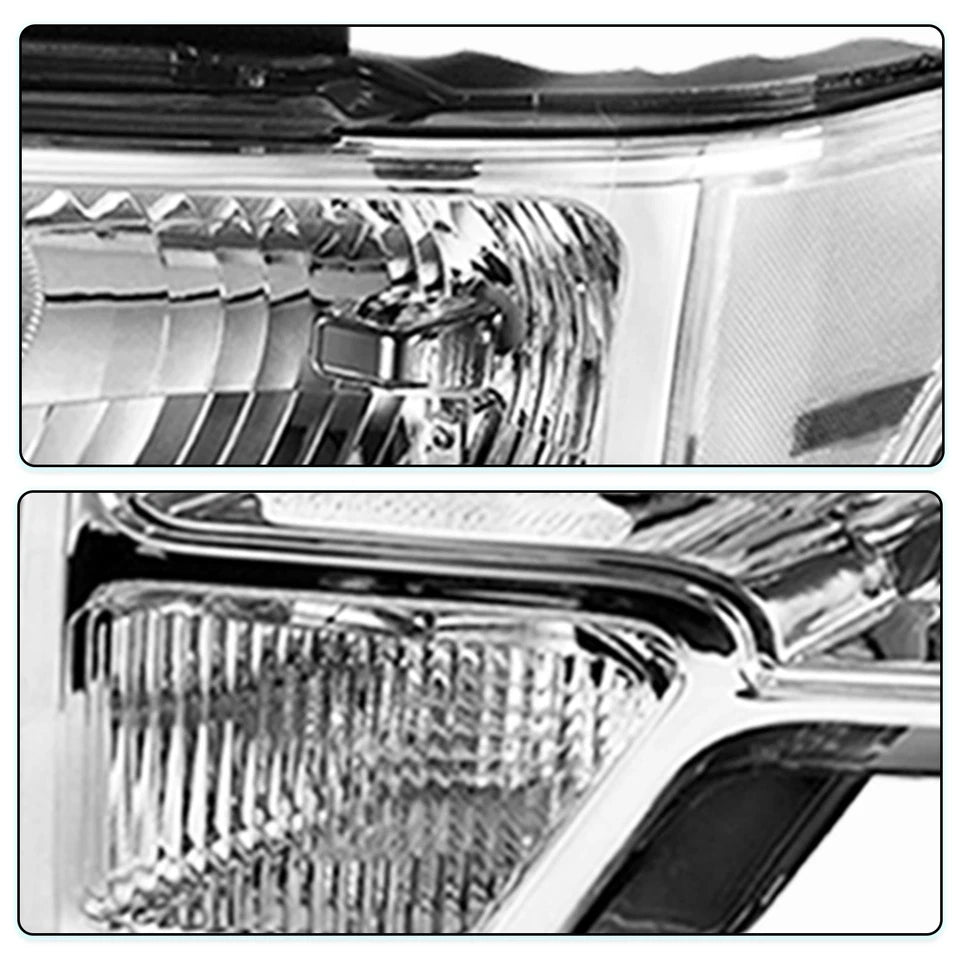 2009–2014 Ford F-150 Pickup Chrome Headlights | OEM Fit