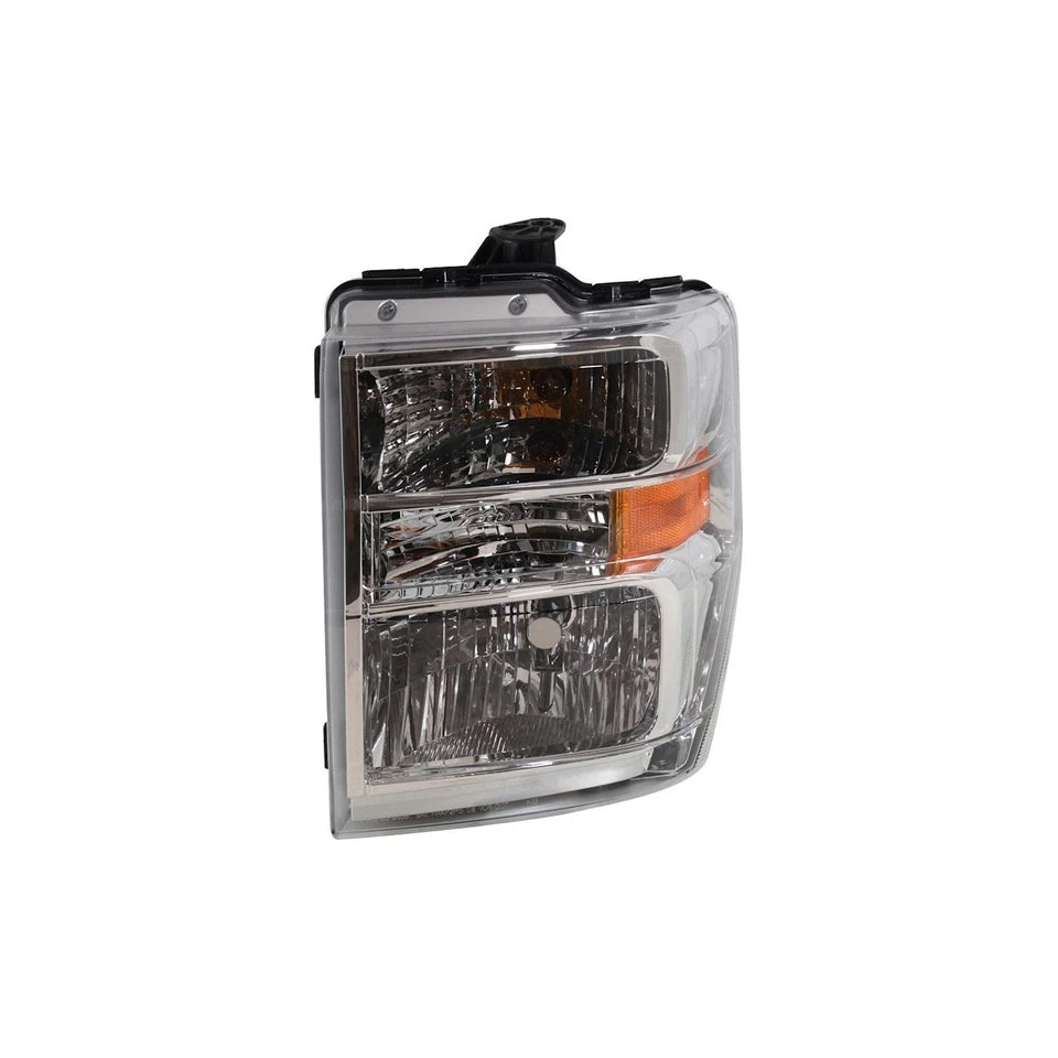 2008–2025 Ford E-350 Super Duty Headlight Set Driver & Passenger Side Halogen with Bulbs Pair 2Pc | OEM Fit