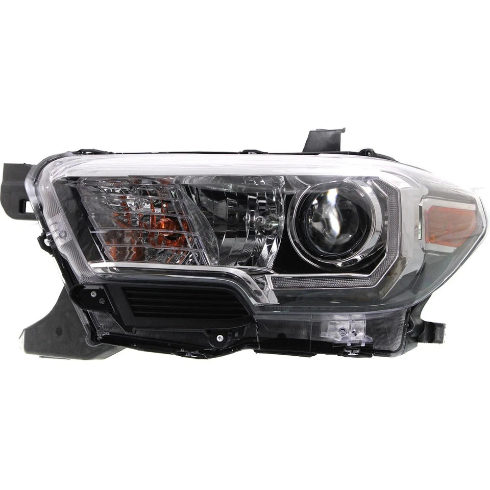2016–2018 Toyota Tacoma Headlight Set Left & Right Black Housing 2Pc | OEM Fit