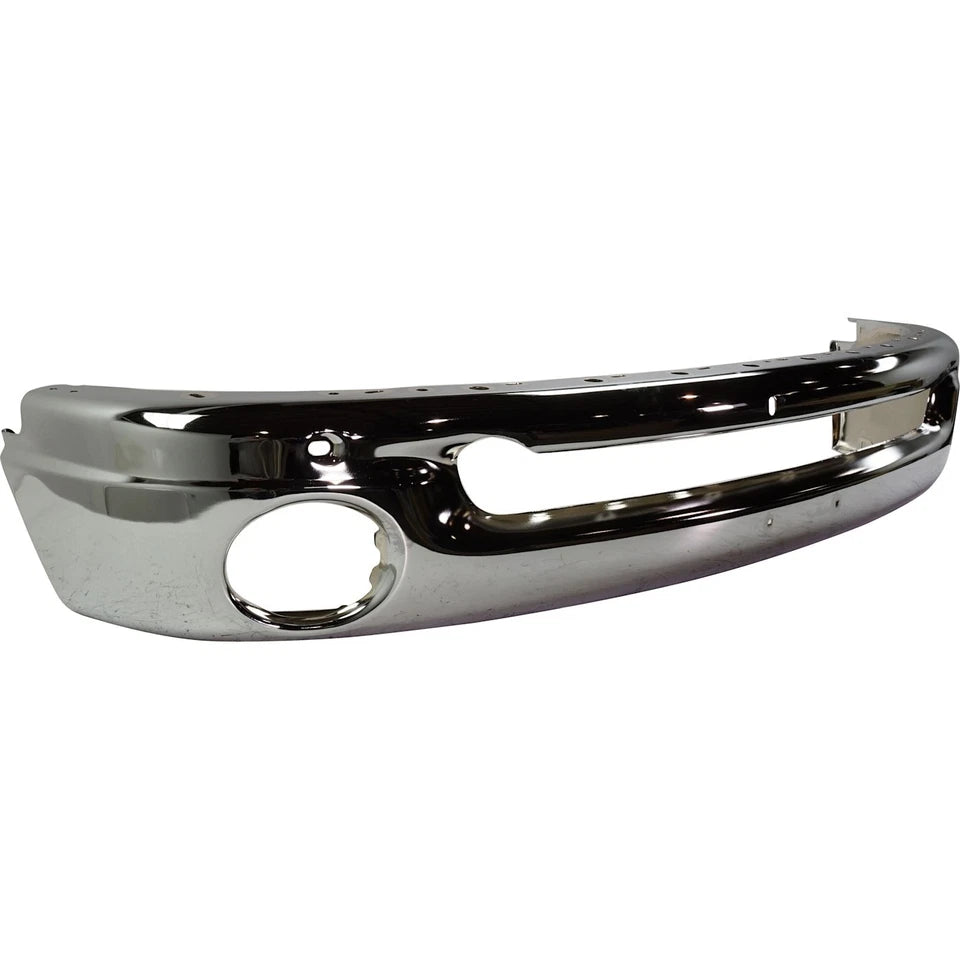 2002–2008 Dodge Ram 1500 / 2003–2009 Ram 2500 Front Bumper Chrome Steel | OEM-Style Fit
