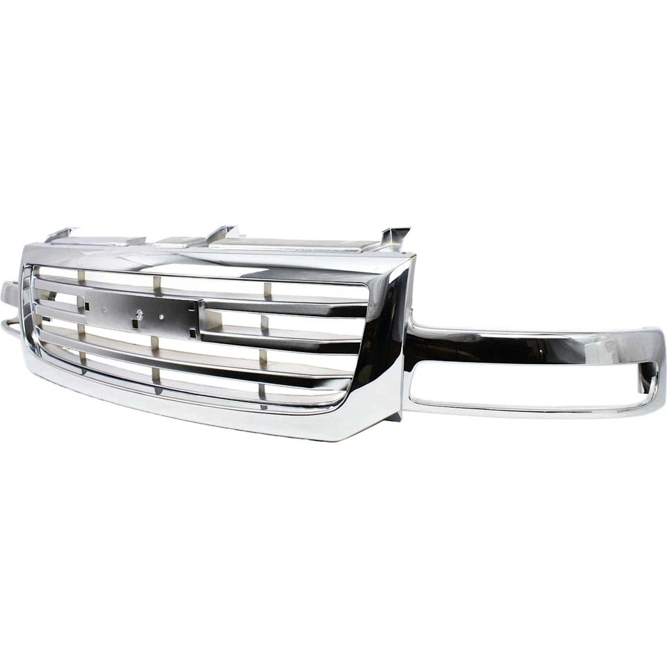 2003–2006 GMC Sierra 1500 Grille Assembly All Chrome w/ Emblem Provision | OEM Fit