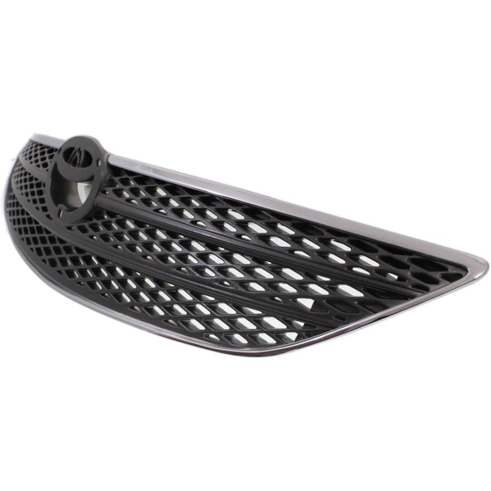 2002–2004 Toyota Camry Grille Chrome Shell w/ Silver Insert Plastic | OEM Fit
