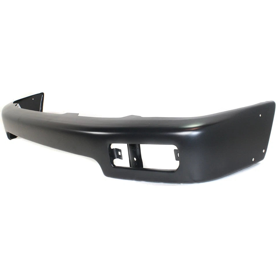 Front Bumper Face Bar For 1996-1998 Toyota 4Runner Black Steel w/ License Plate Provision (1-Piece Set)