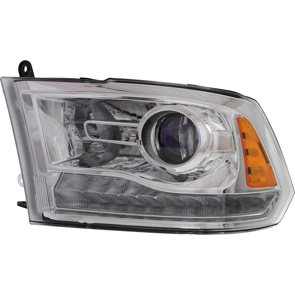 2013–2015 Ram 1500 / 2500 / 3500 Headlight Set Chrome | With Bulbs | OEM-Style Fit