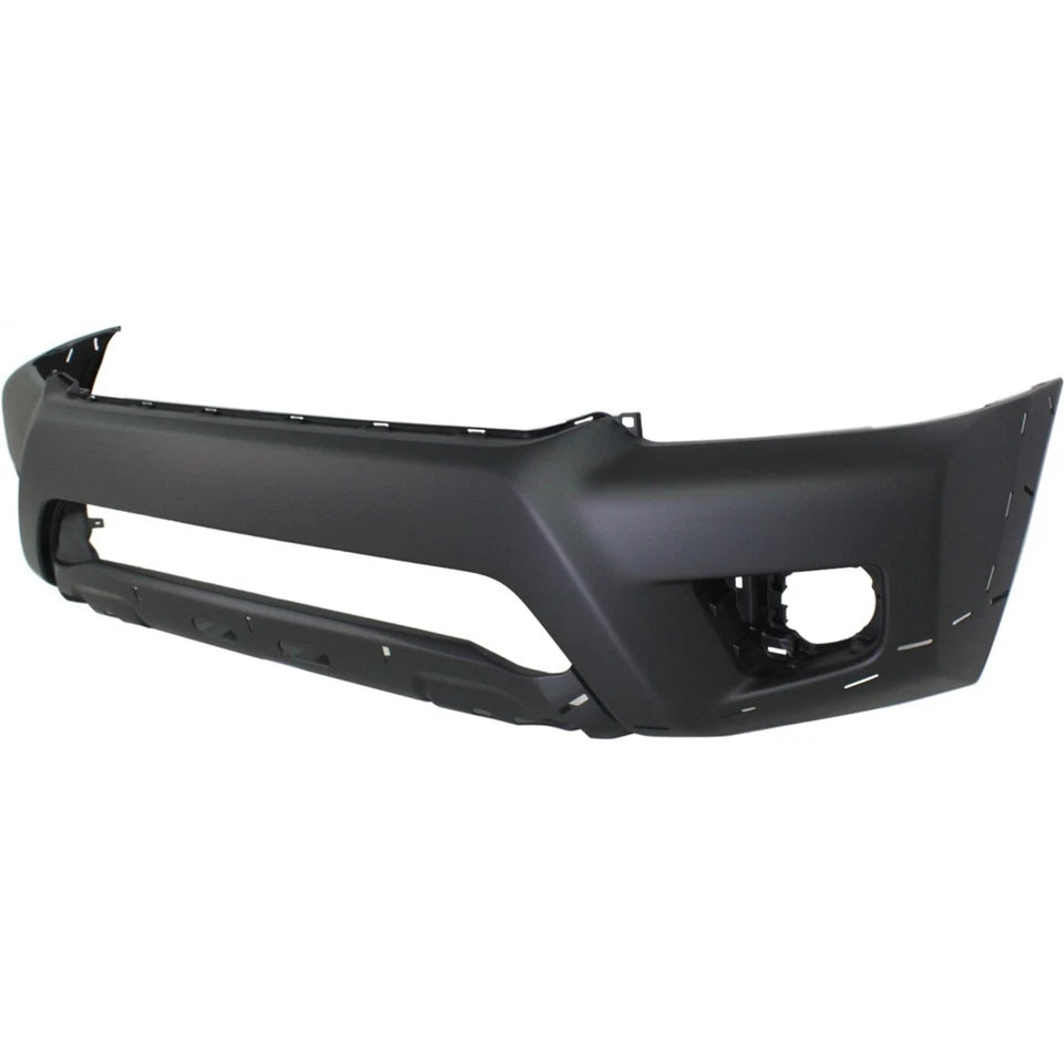 Front Bumper Cover For 2012-2013 Toyota Tacoma w/ Fog Lamp Holes Primed (1-Piece Set)