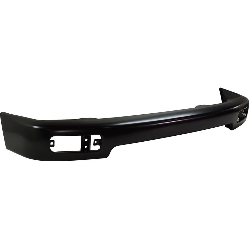Front Bumper Face Bar For 1996-1998 Toyota 4Runner Base/SR5 Models Painted Black Steel (1-Piece Set)