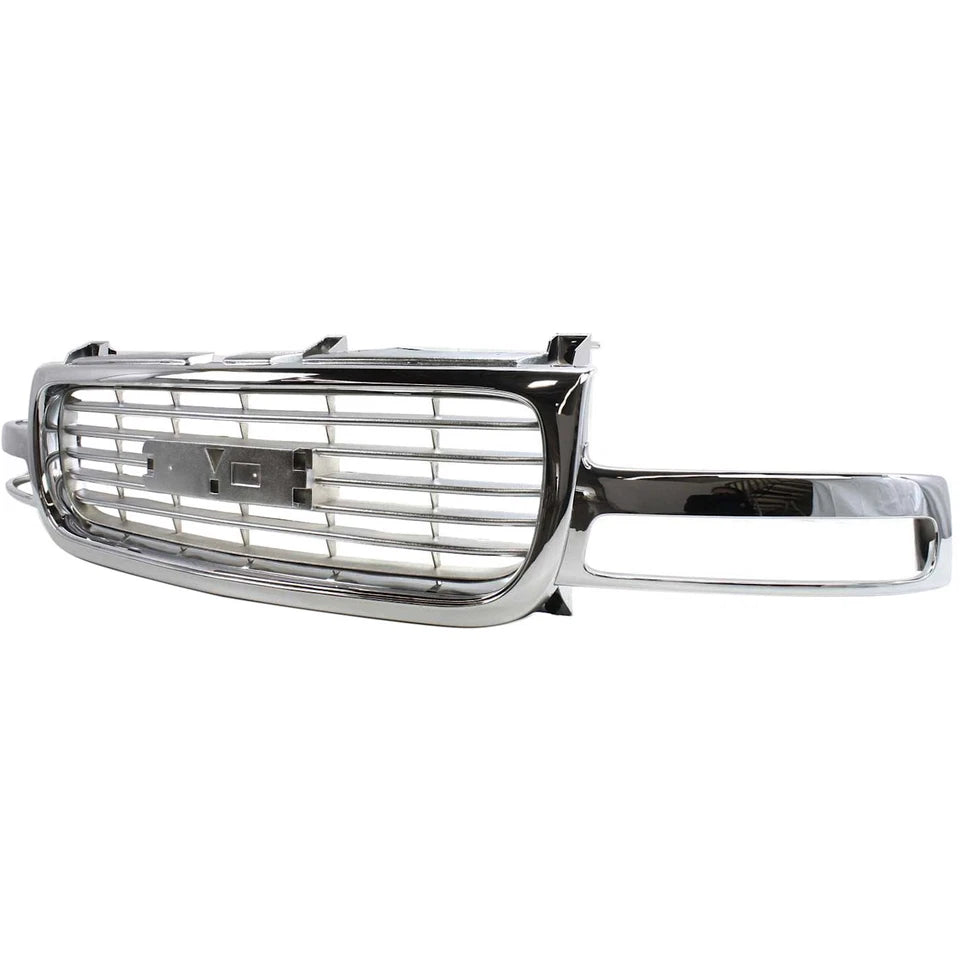 1999–2002 GMC Sierra 1500 Grille Assembly Chrome Shell and Insert | OEM Fit