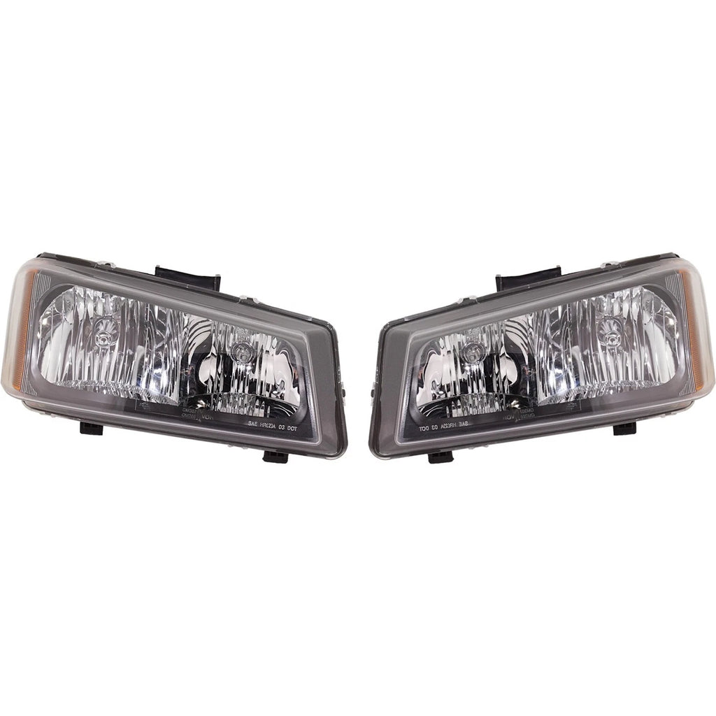 2003–2006 Chevrolet Silverado 1500 Headlight Set Smooth Reflector (1st Design) | OEM Fit