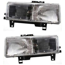 Load image into Gallery viewer, 1996–2002 Chevrolet Express 3500 Halogen Headlight Set Left and Right Side w/ Bulb(s) (Pair) | OEM Fit