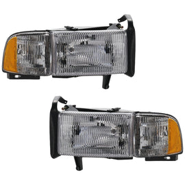1994–2002 Dodge Ram 1500 / 2500 / 3500 Headlight Set w/ Corner Lights | OEM Fit
