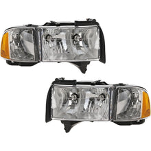 Load image into Gallery viewer, 1999–2002 Dodge Ram 1500 / 2500 / 3500 Headlight Set Left and Right Side w/ Sport Package | OEM Fit
