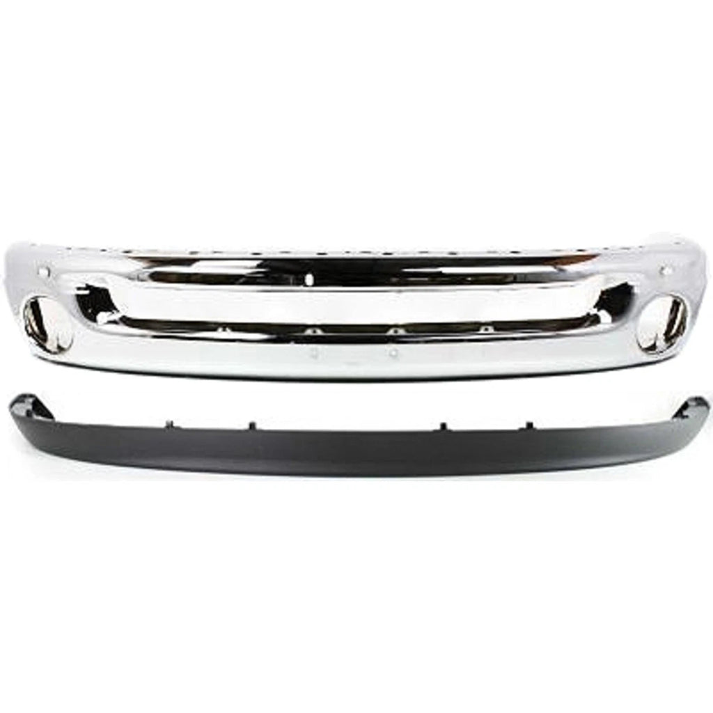 2002–2008 Dodge Ram 1500 / 2002–2009 Ram 2500 / 2003–2009 Ram 3500 Front Bumper Kit Chrome | OEM Fit
