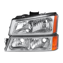 Load image into Gallery viewer, 2003–2006 Chevy Silverado 1500/2500HD/3500 Chrome Housing Headlights | OEM Fit