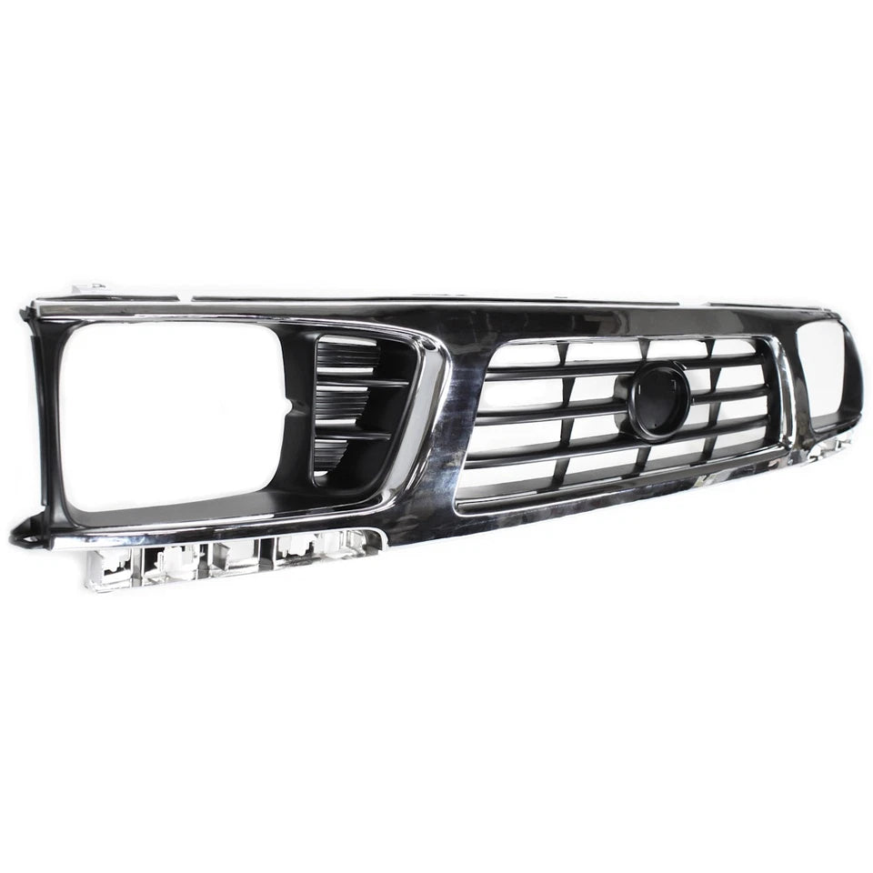 1995–1997 Toyota Tacoma  Front Grille  Chrome with Painted Black  | OEM Fit
