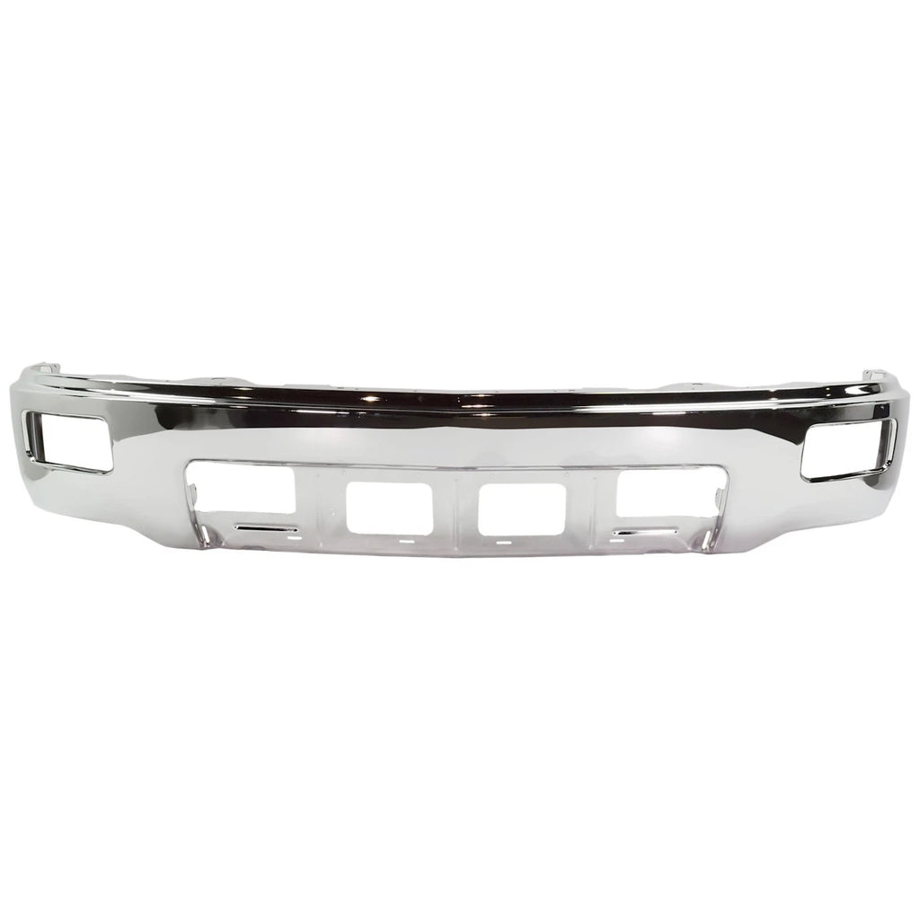 2014–2015 Chevrolet Silverado 1500 Front Bumper 1-Piece w/ Fog Lamps Chrome | OEM Fit