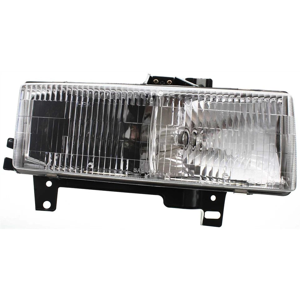 1996–2002 Chevrolet Express 3500 Halogen Headlight Set Left and Right Side w/ Bulb(s) (Pair) | OEM Fit