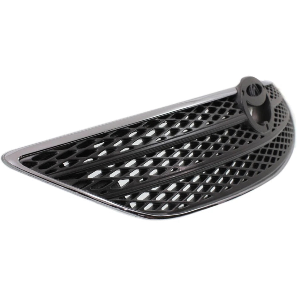 2002–2004 Toyota Camry Grille Chrome Shell w/ Silver Insert Plastic | OEM Fit