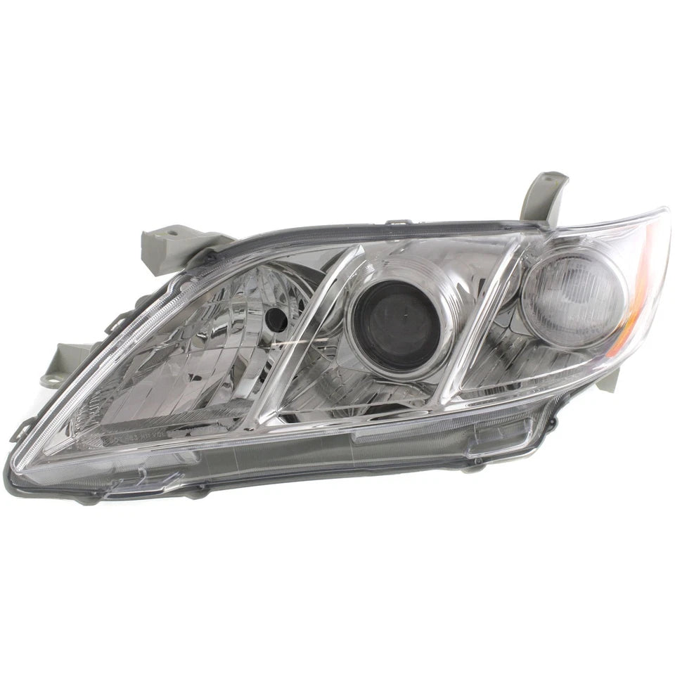 2007–2009 Toyota Camry SE/LE/XLE Headlight Set Left & Right Chrome Housing | OEM Fit