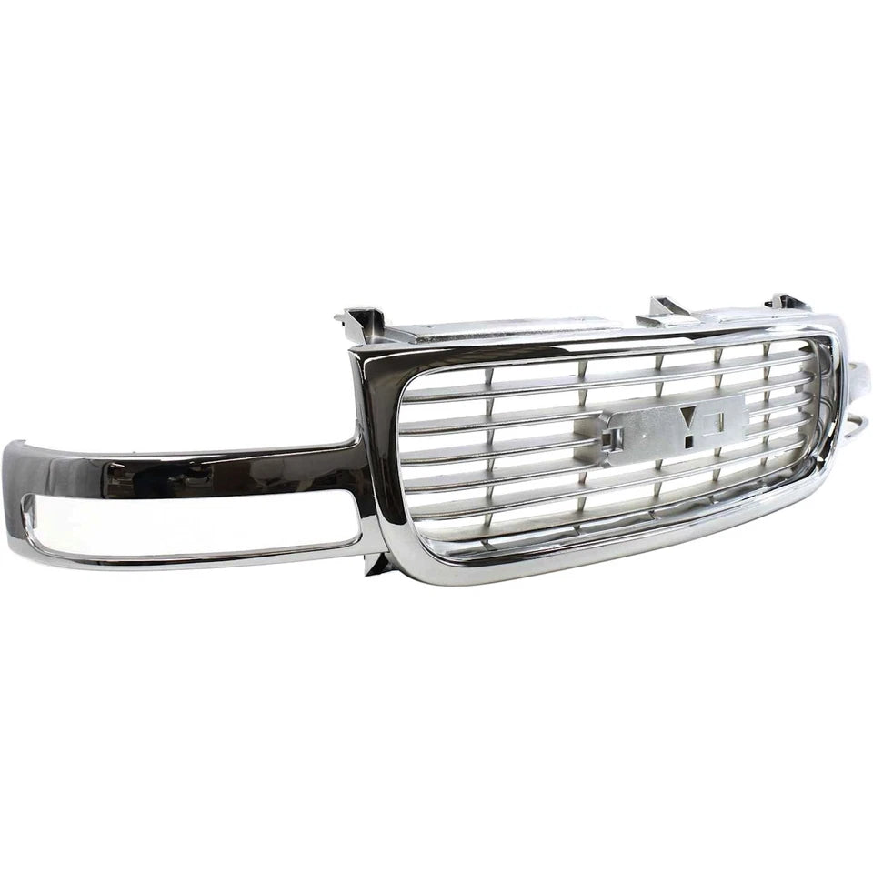 1999–2002 GMC Sierra 1500 Grille Assembly Chrome Shell and Insert | OEM Fit