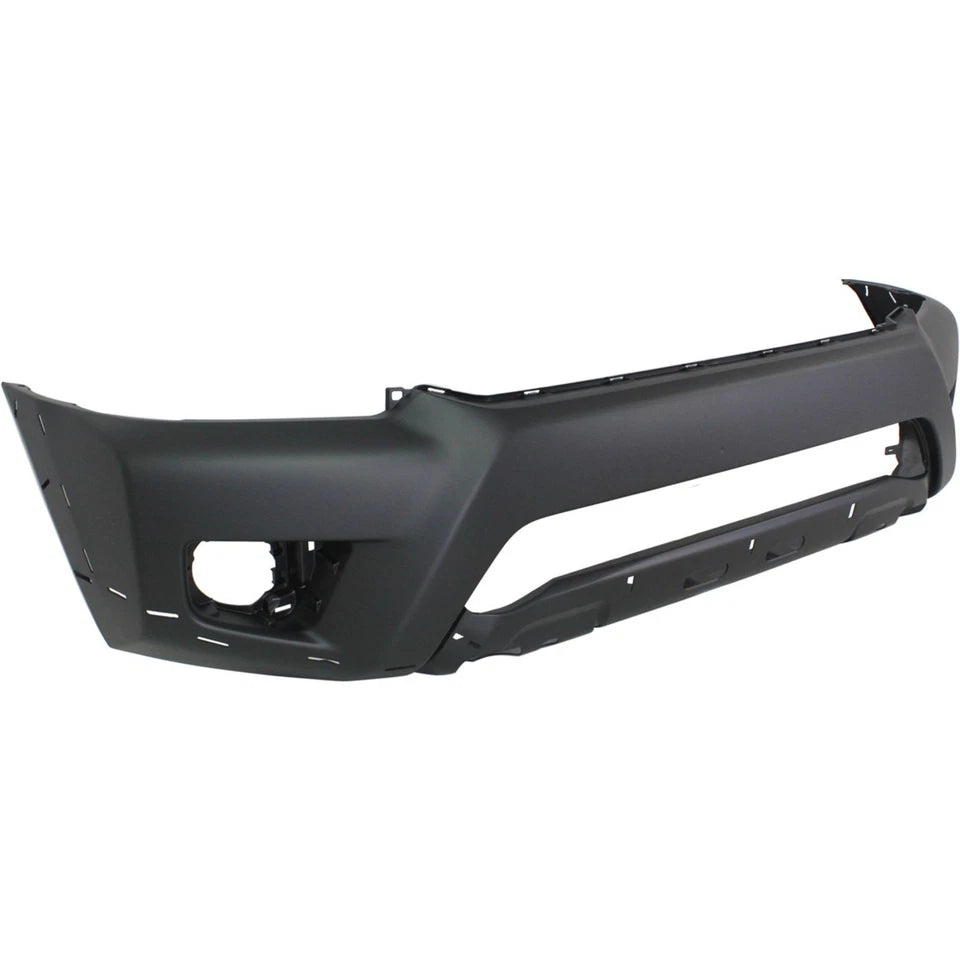 Front Bumper Cover For 2012-2013 Toyota Tacoma w/ Fog Lamp Holes Primed (1-Piece Set)