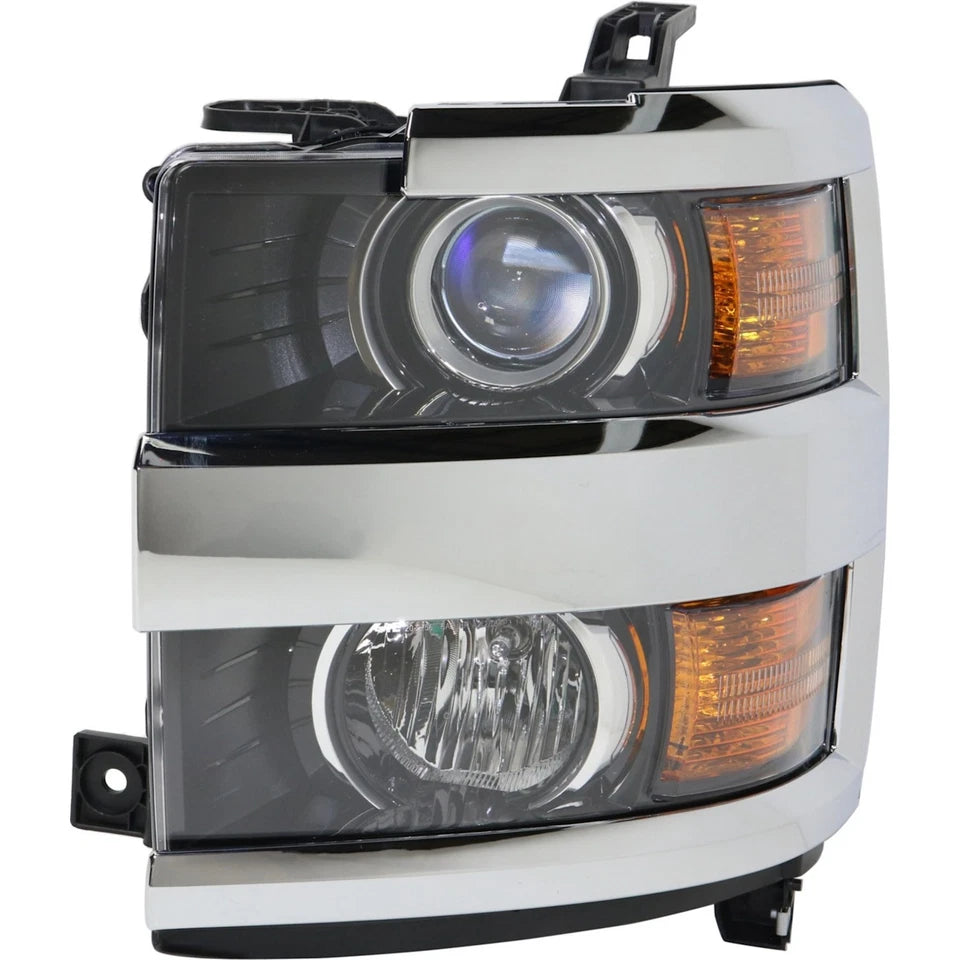 2015–2019 Chevrolet Silverado 3500 HD Headlight Set Left and Right Side w/ Bulb(s) | OEM Fit