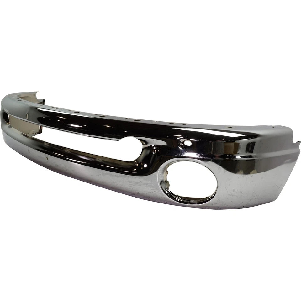2002–2008 Dodge Ram 1500 / 2003–2009 Ram 2500 Front Bumper Chrome Steel | OEM-Style Fit